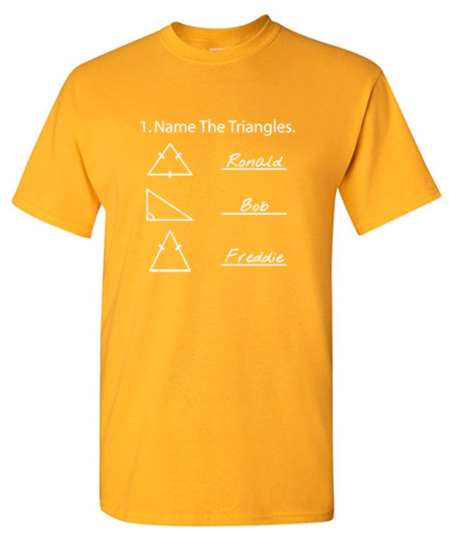 Funny T-Shirts design "Name The Triangles"