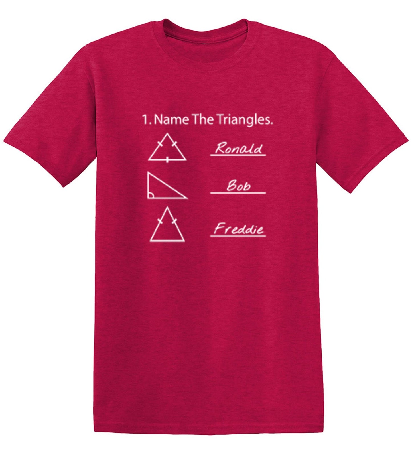 Funny T-Shirts design "Name The Triangles"