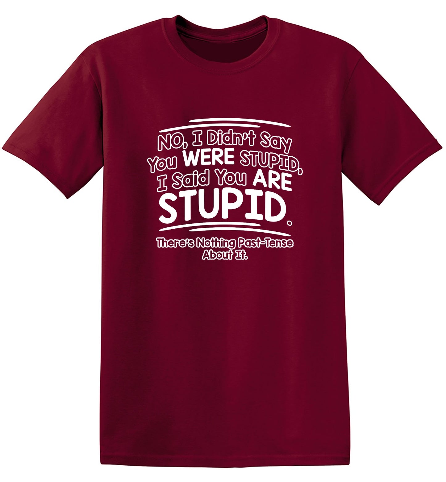 Funny T-Shirts design "I Didn't Say You Were Stupid, I Said You Are Stupid"