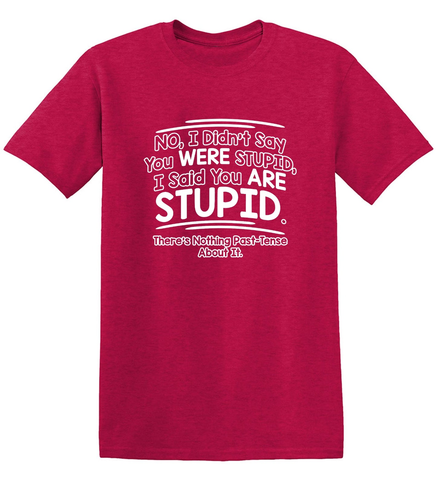 Funny T-Shirts design "I Didn't Say You Were Stupid, I Said You Are Stupid"