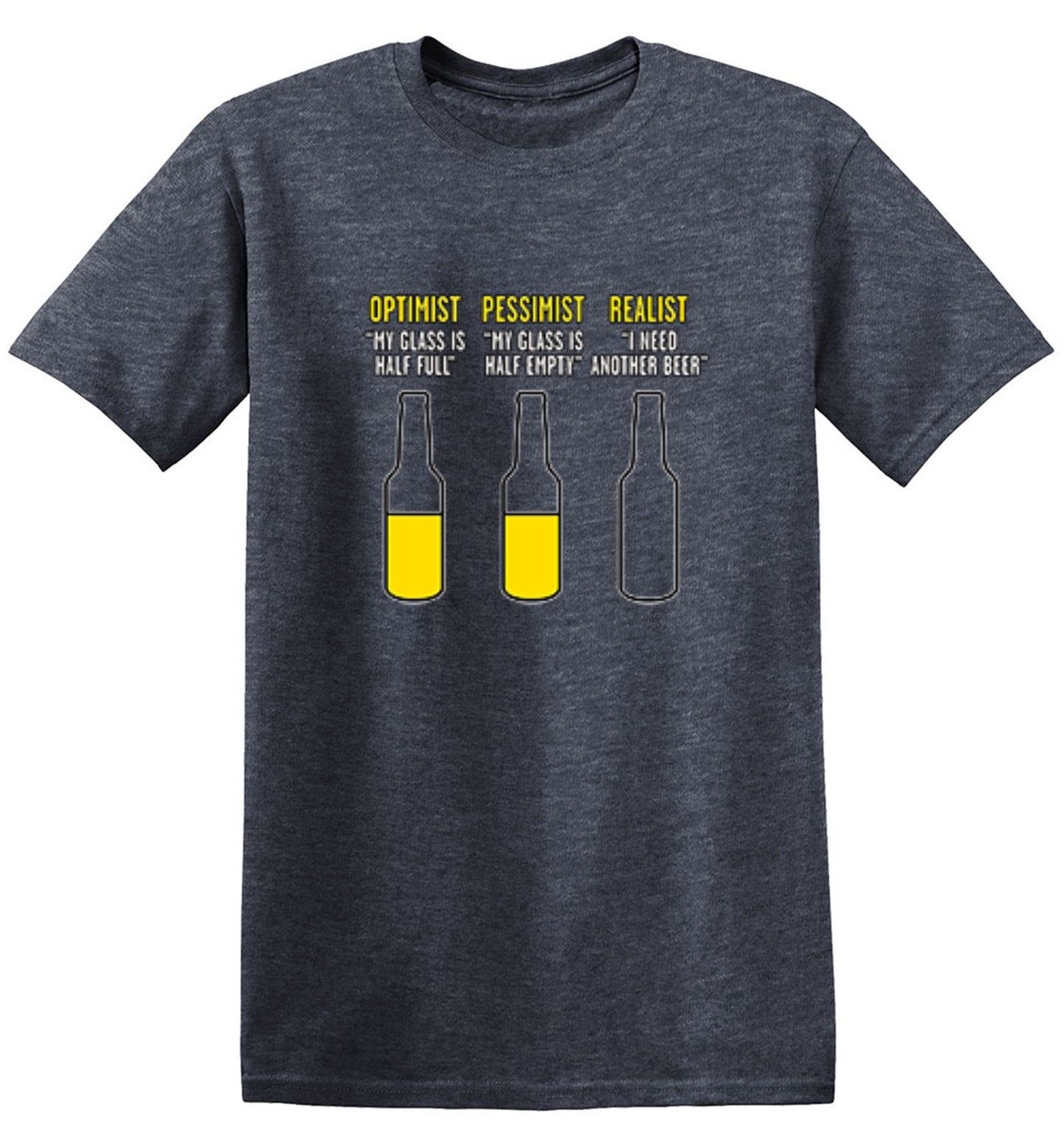 Funny T-Shirts design "Optimist Pessimist Realist T-Shirt"