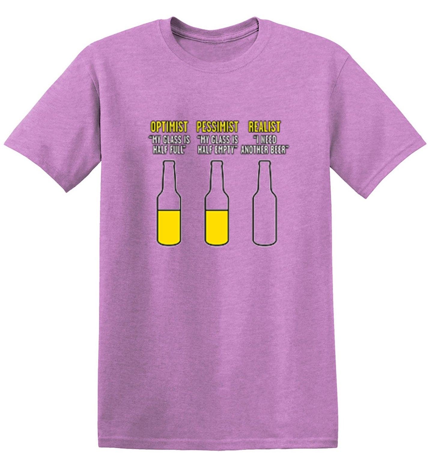 Funny T-Shirts design "Optimist Pessimist Realist T-Shirt"