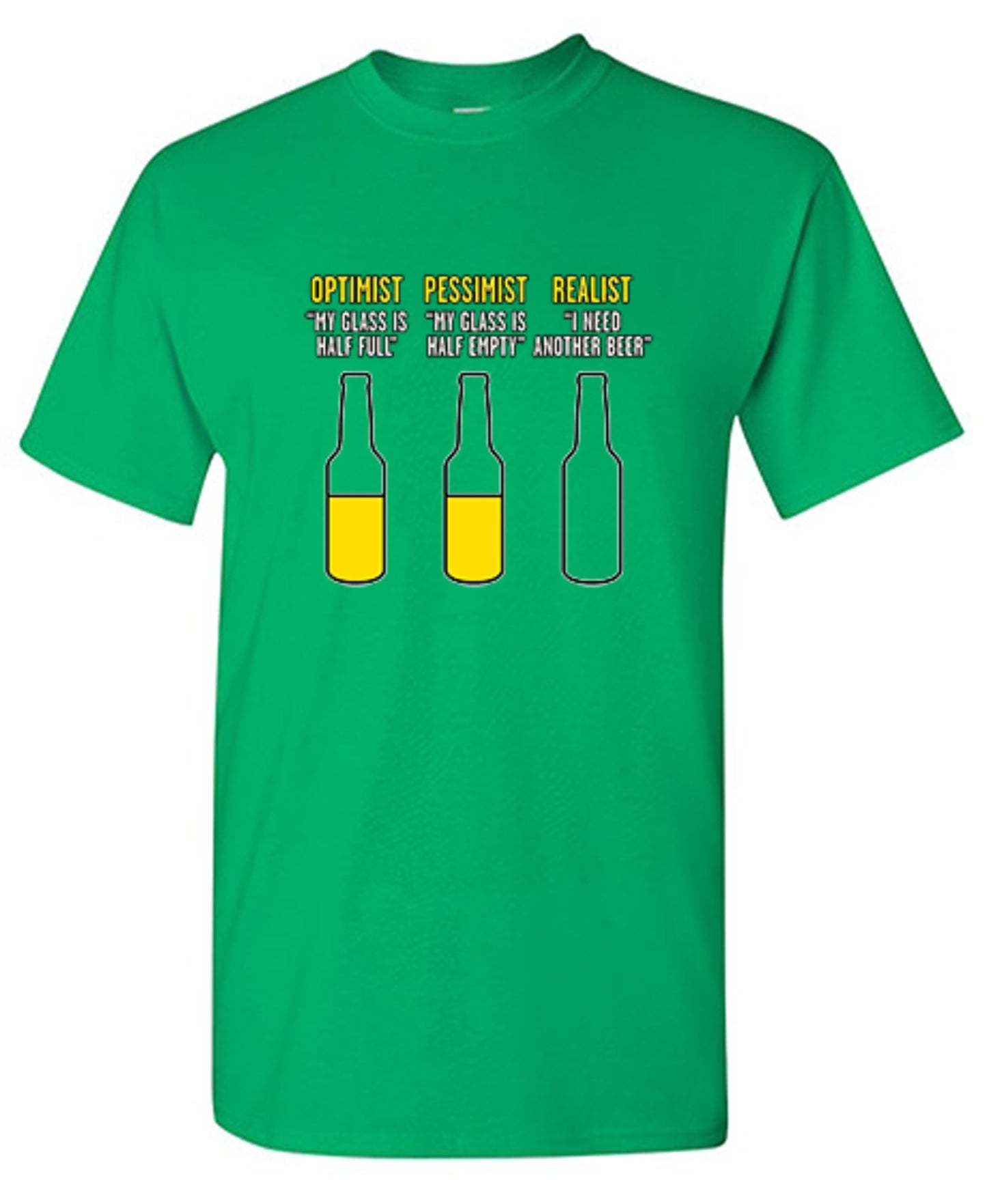 Funny T-Shirts design "Optimist Pessimist Realist T-Shirt"
