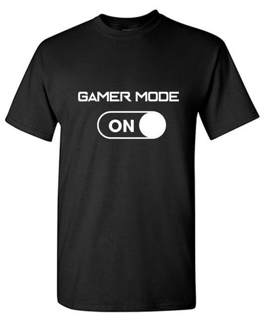 Funny T-Shirts design "Gamer Mode On"