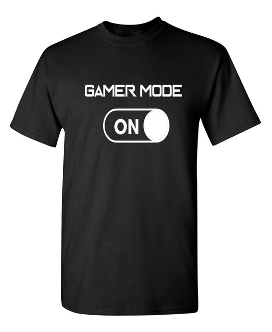 Funny T-Shirts design "Gamer Mode On"