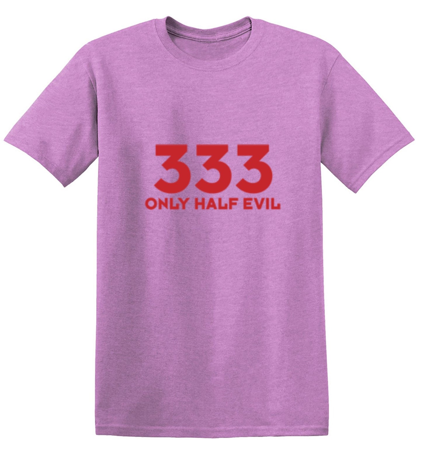 Funny T-Shirts design "333 Only Half Evil - Youth"