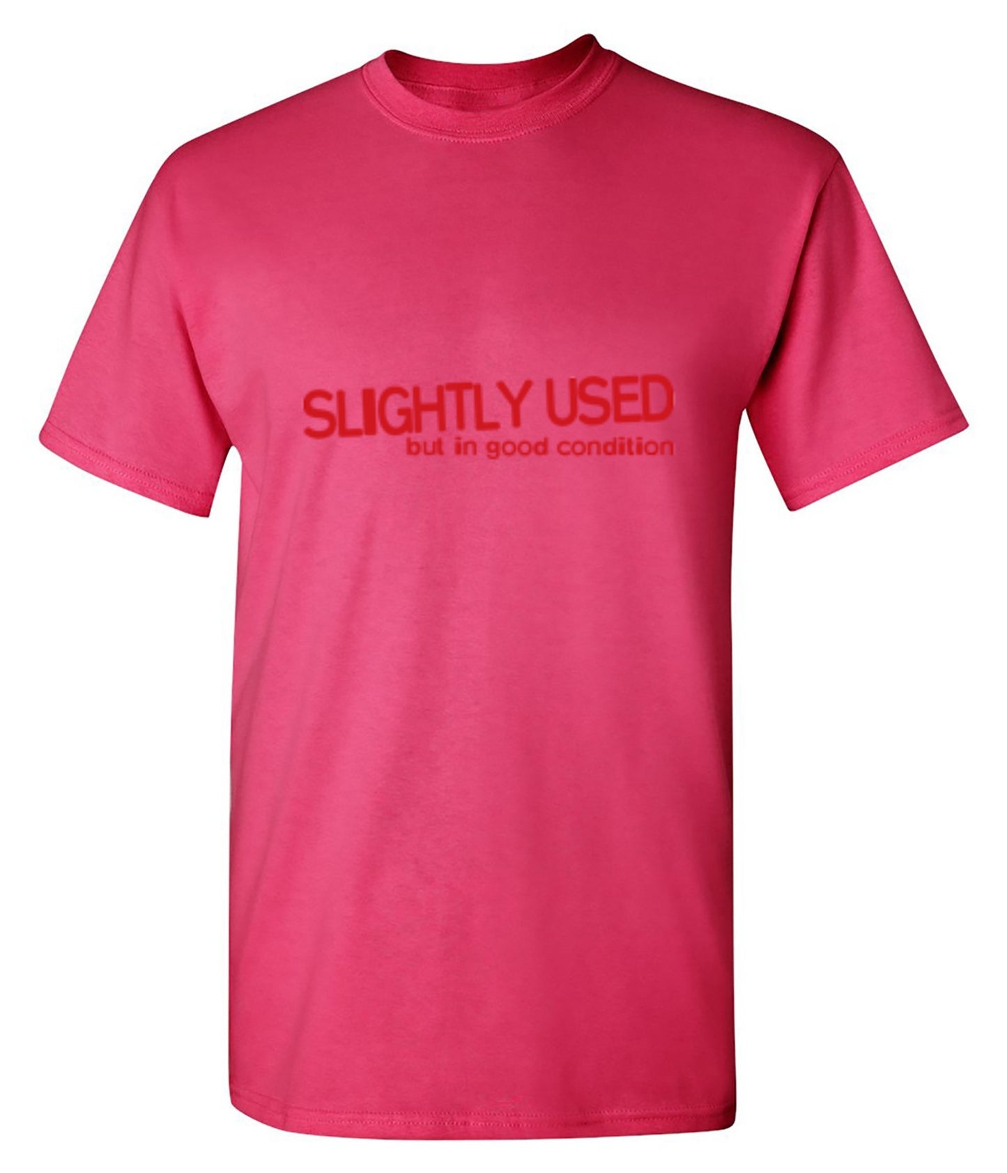 Funny T-Shirts design "Slightly Used But In Good Condition - Ring Spun Tee"