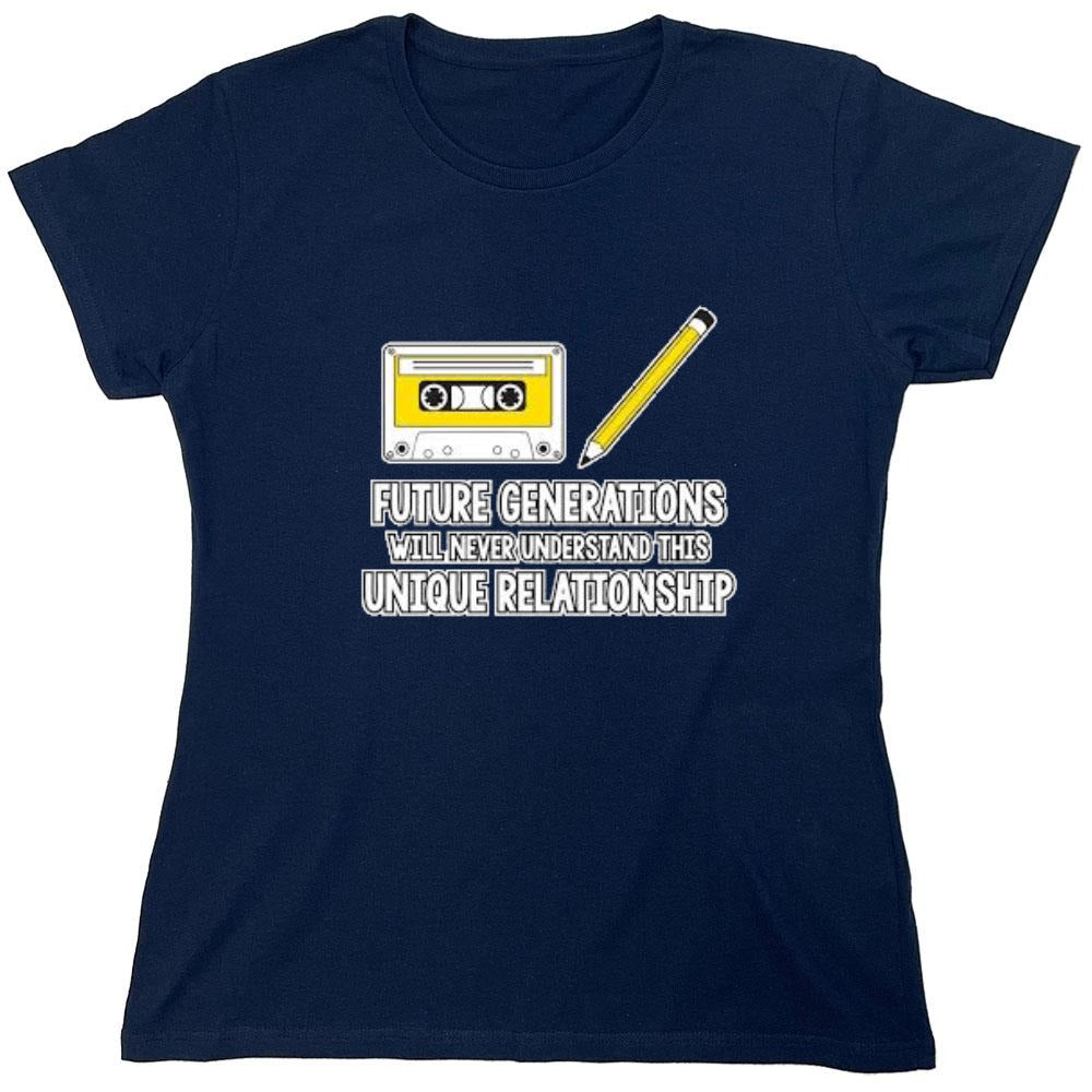 Funny T-Shirts design "Future Generations Will Never Understand This Unique Relationship - Womens"