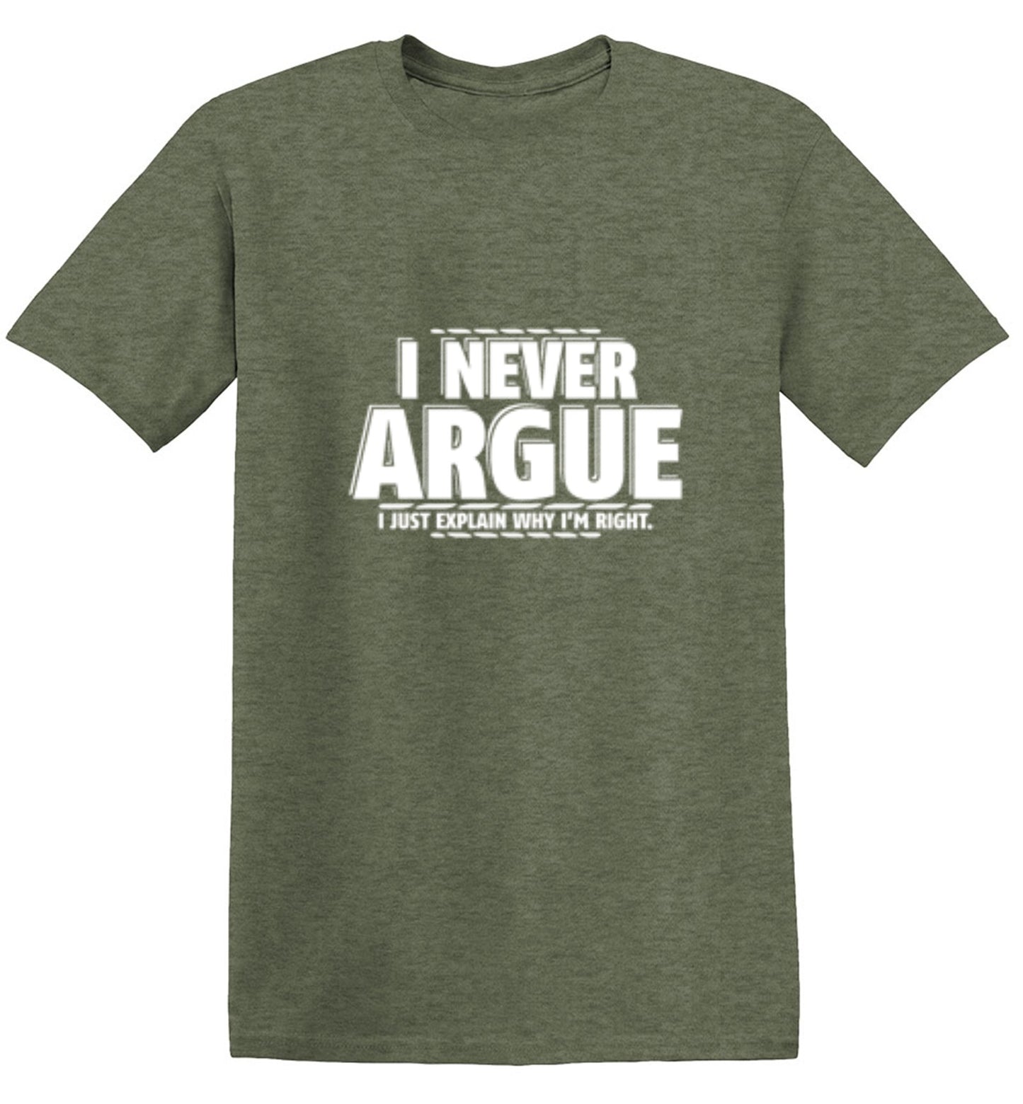 Funny T-Shirts design "I Never Argue I Just Explain Why I'm Right - Youth"