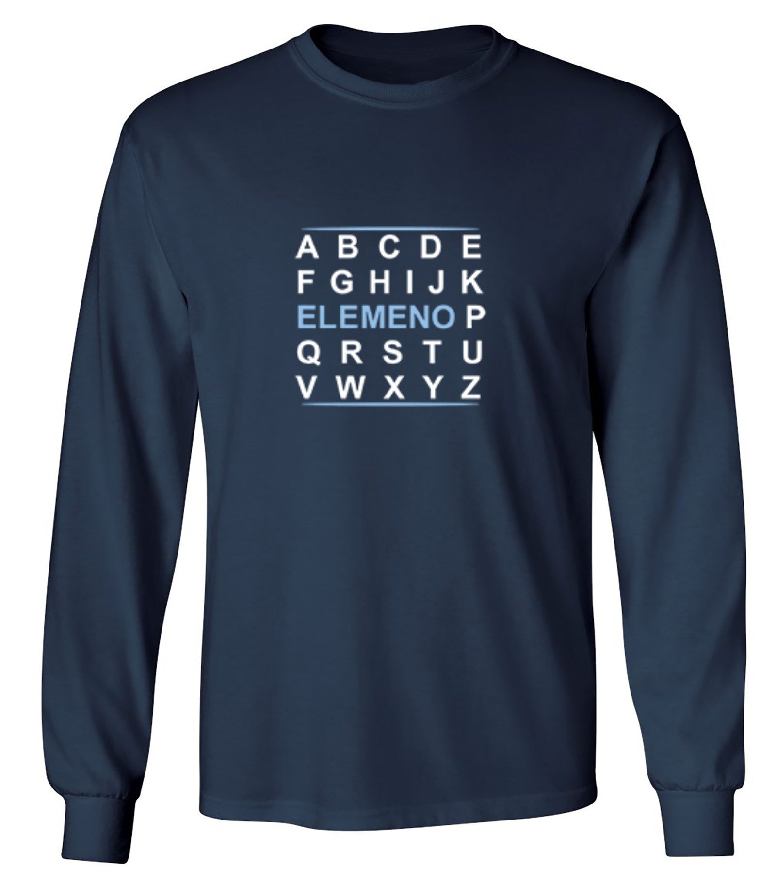 Funny T-Shirts design "Elemeno - Long Sleeve"