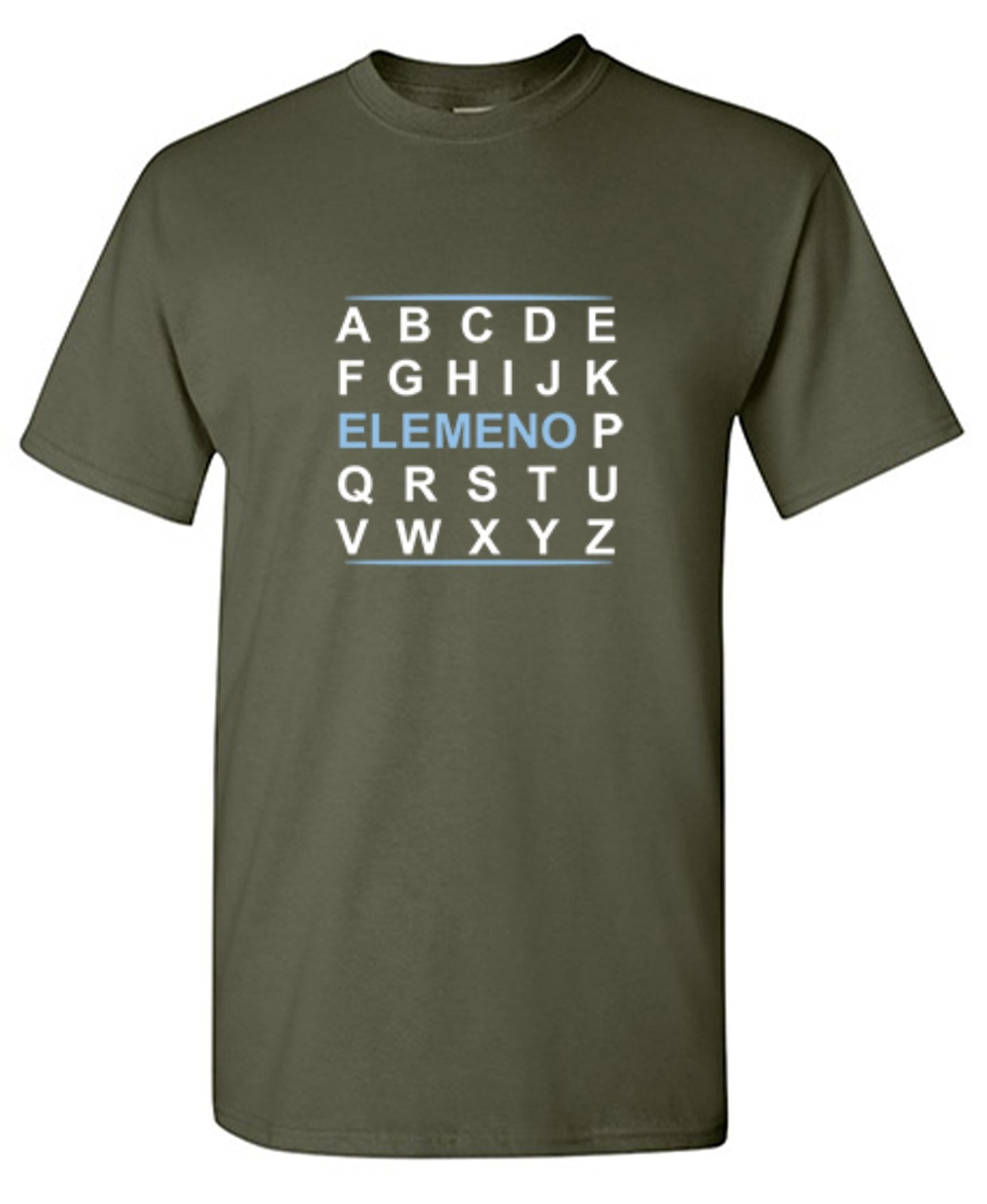 Funny T-Shirts design "Elemeno - Tall Tee"
