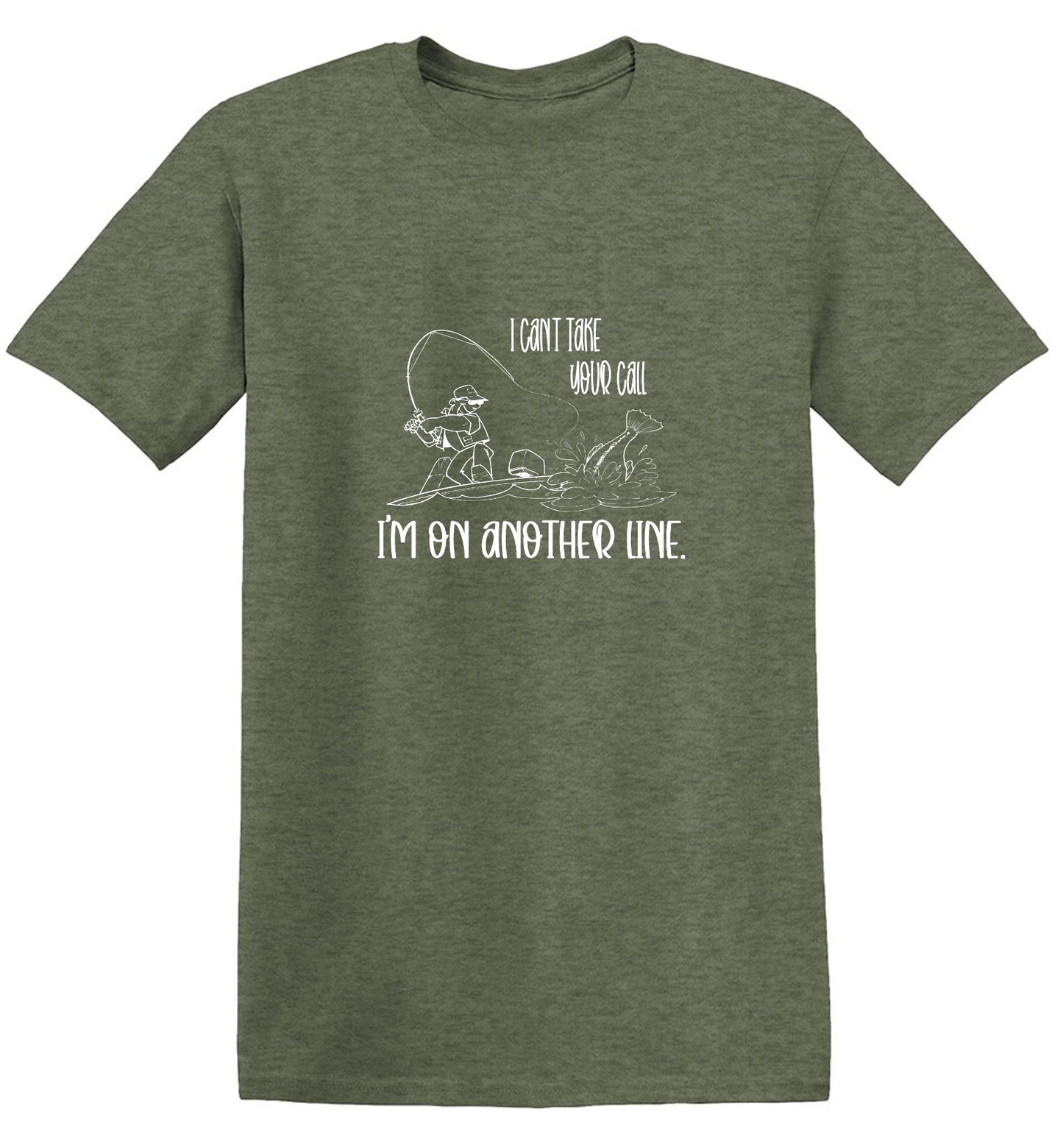 Funny T-Shirts design "I Can't Take Your Call - Ring Spun Tee"