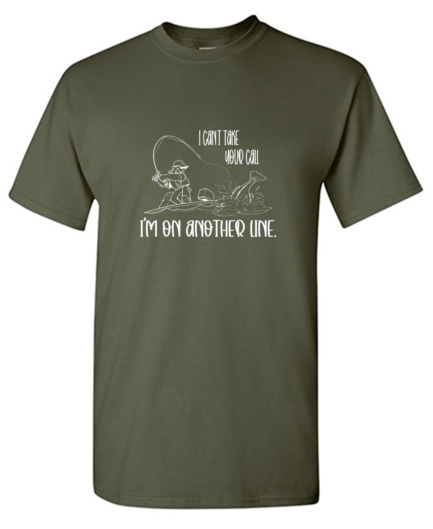 Funny T-Shirts design "I Can't Take Your Call - Tall Tee"