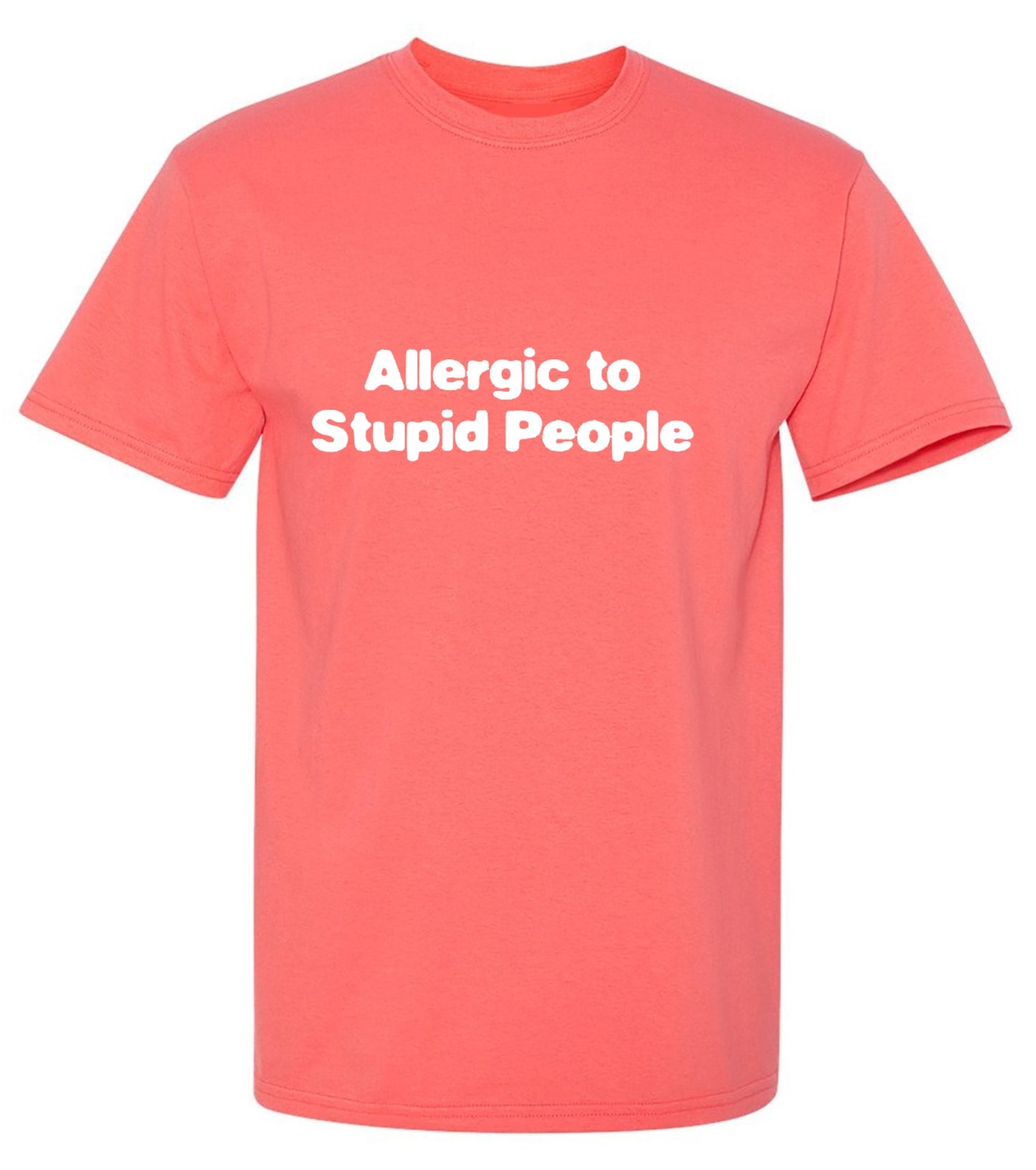 Funny T-Shirts design "Allergic To Stupid People - Youth"