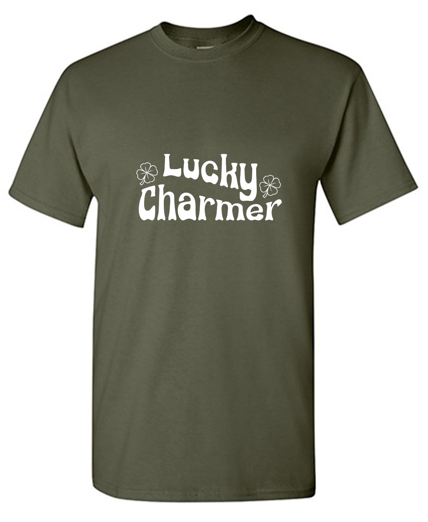 Funny T-Shirts design "LUCKY CHARMER - Tall Tee"