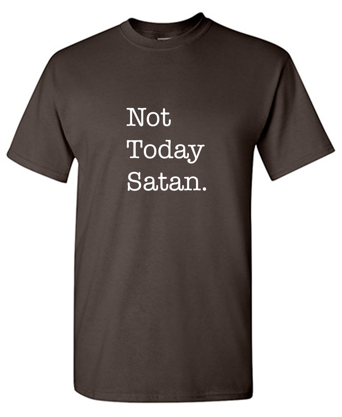 Funny T-Shirts design "Not Today Satan. - Youth"