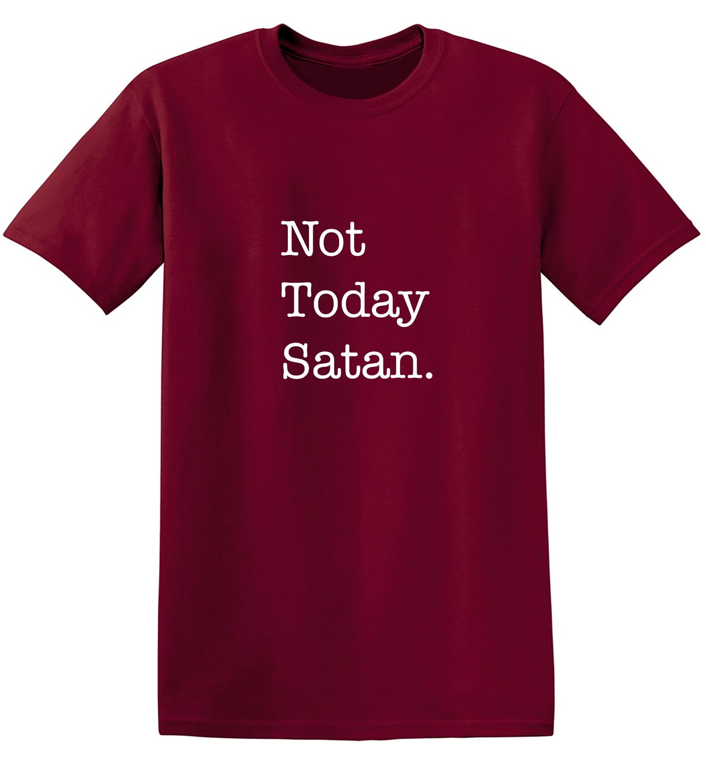 Funny T-Shirts design "Not Today Satan. - Youth"
