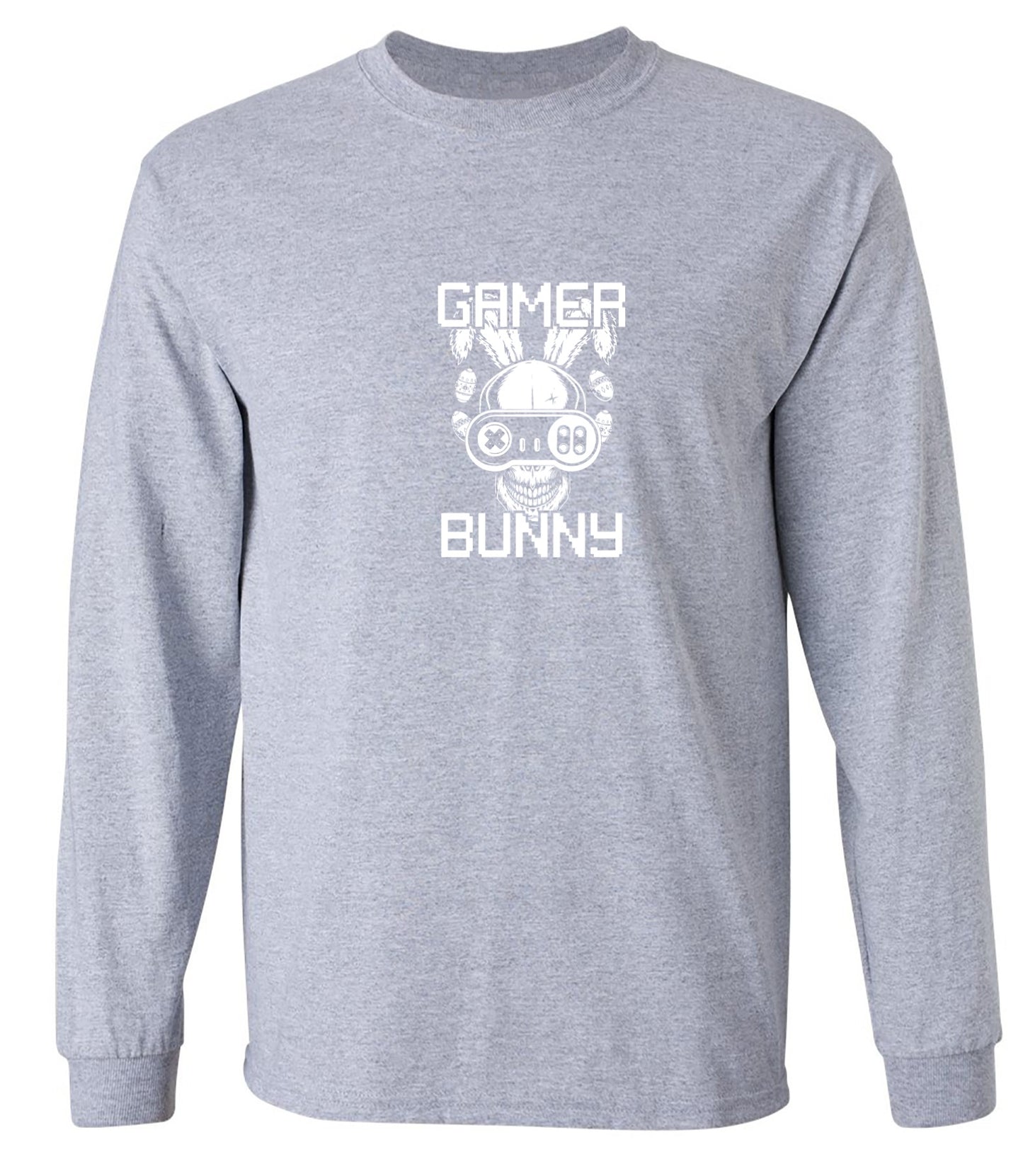 Funny T-Shirts design "GAMER BUNNY - Long Sleeve"