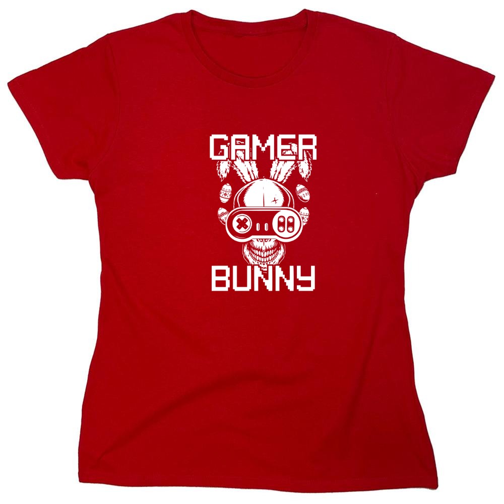 Funny T-Shirts design "GAMER BUNNY - Womens"