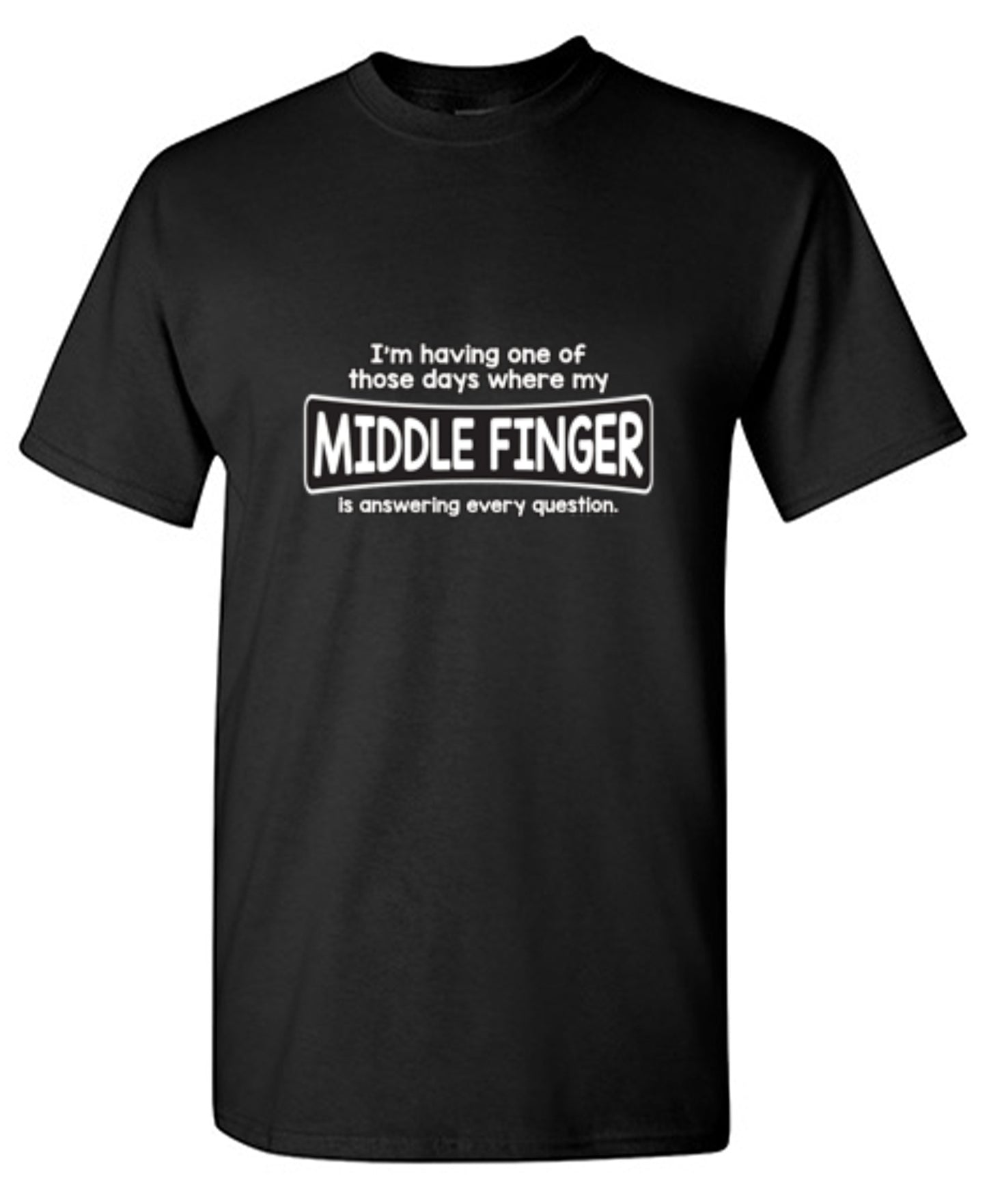 Funny T-Shirts design "I'm Having One Of Those Days Where My Middle Finger - Youth"