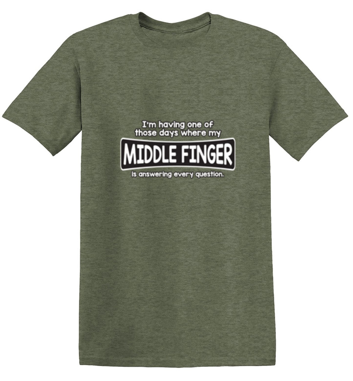 Funny T-Shirts design "I'm Having One Of Those Days Where My Middle Finger - Youth"