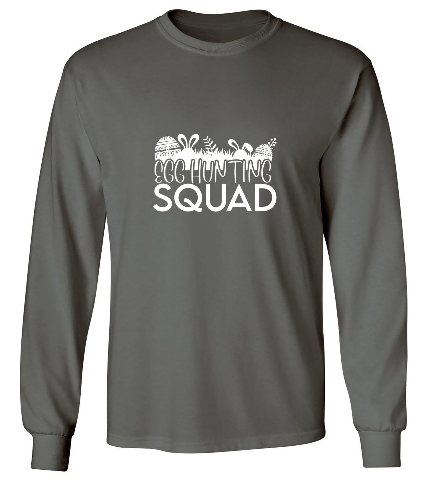 Funny T-Shirts design "Egg Hunting Squad - Long Sleeve"