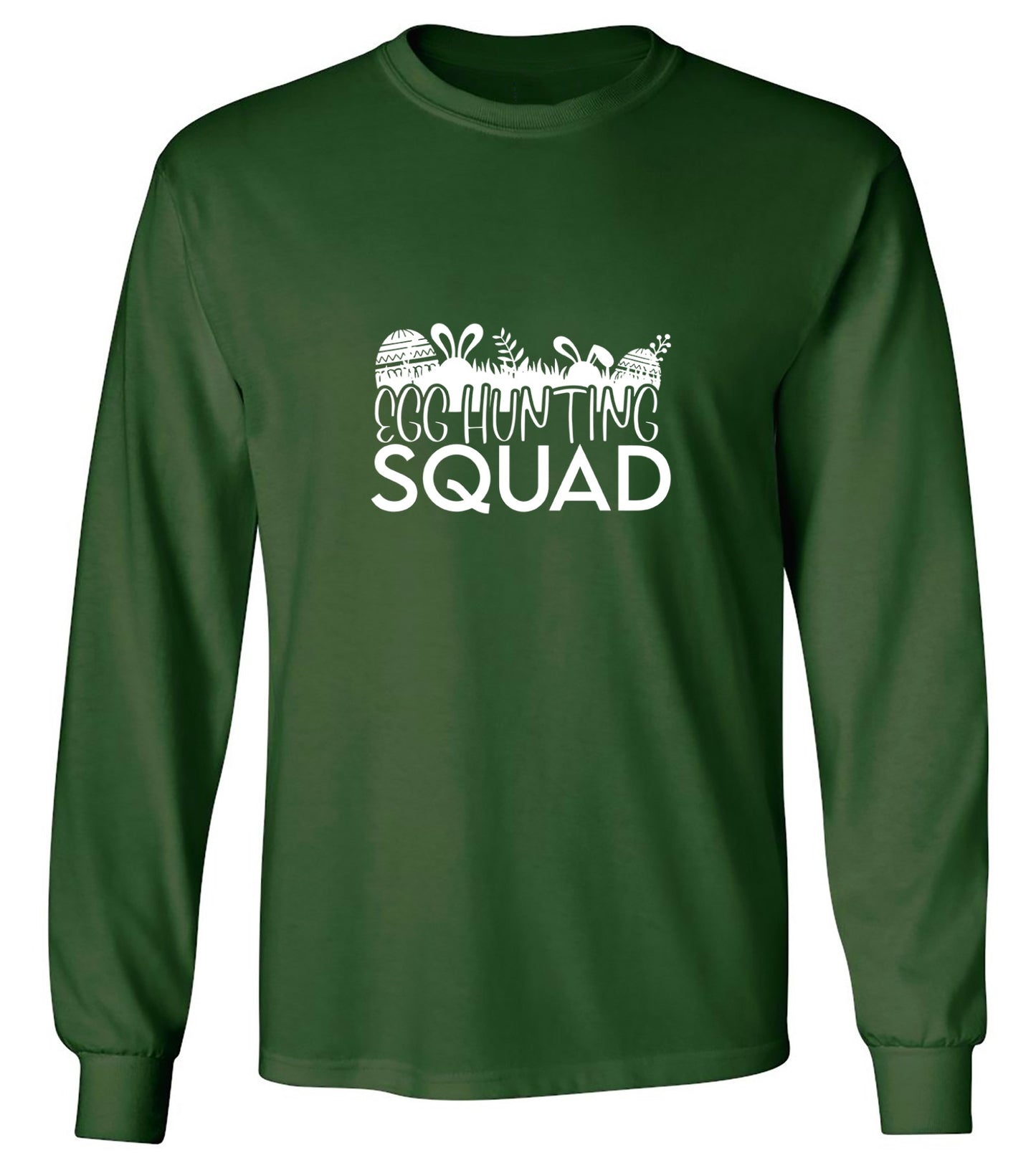 Funny T-Shirts design "Egg Hunting Squad - Long Sleeve"