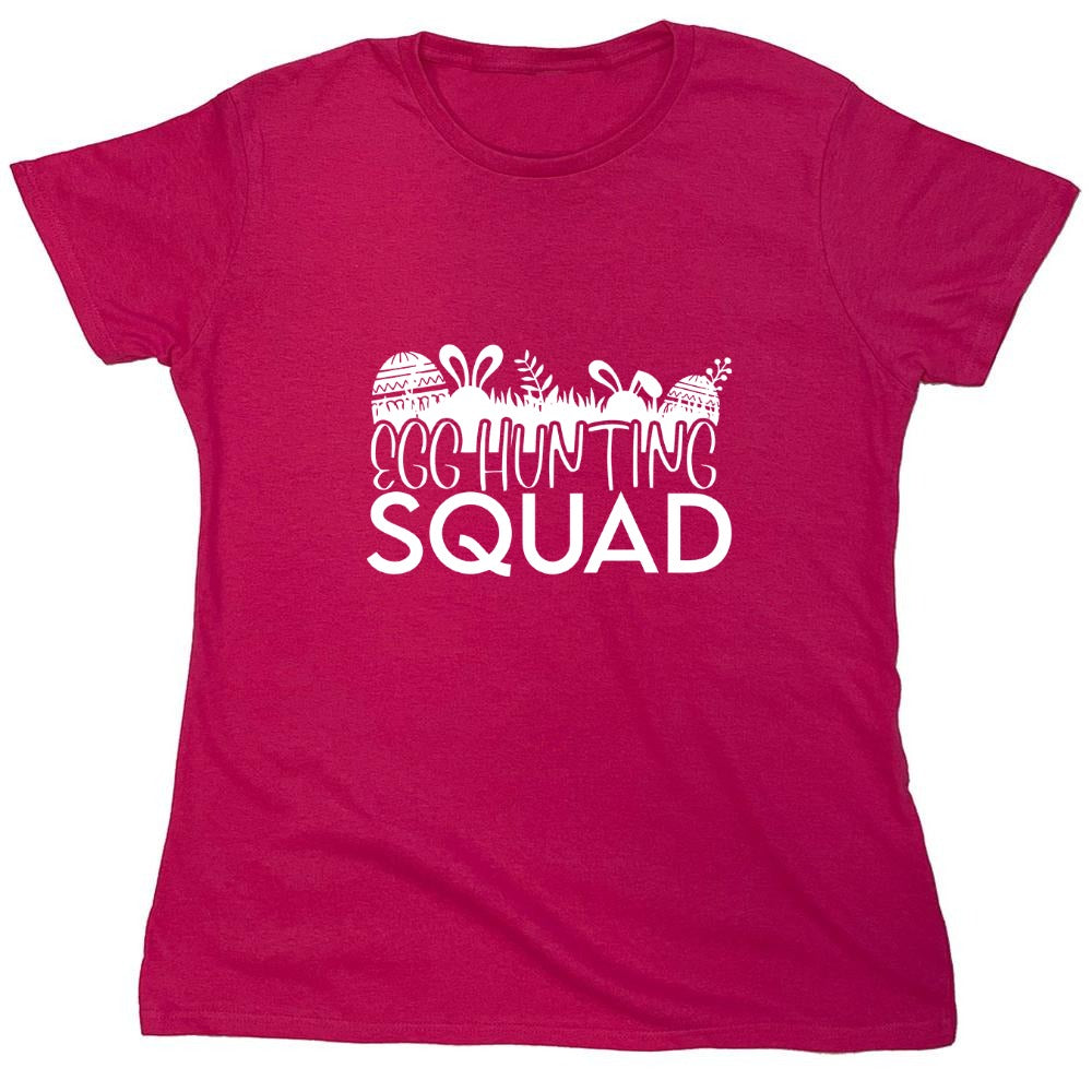 Funny T-Shirts design "Egg Hunting Squad - Womens"