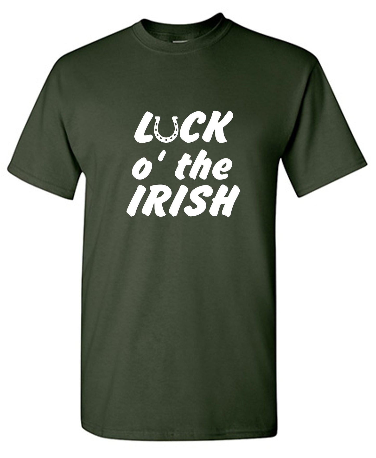 Funny T-Shirts design "LUCK IRISH - Ring Spun Tee"