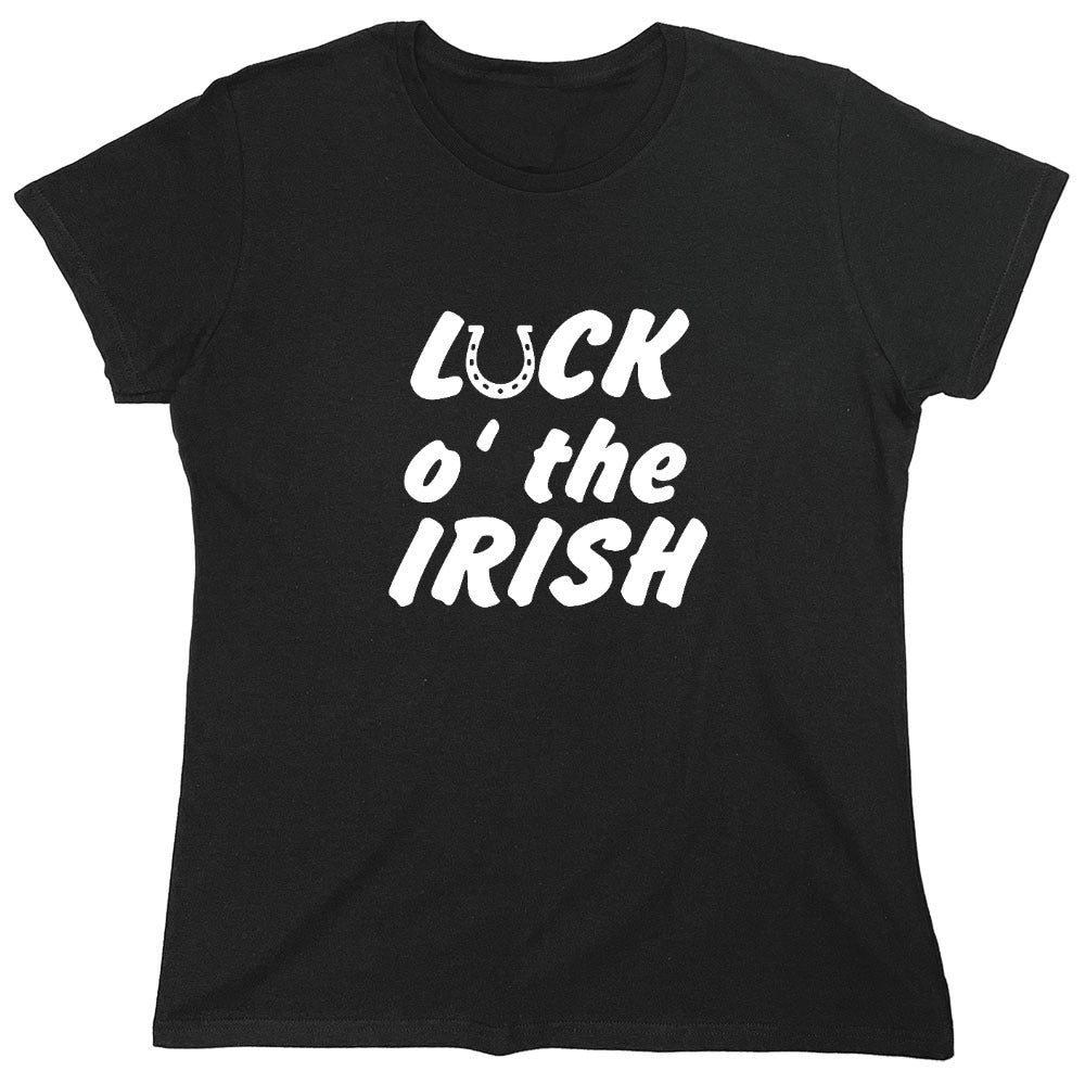Funny T-Shirts design "LUCK IRISH - Womens"