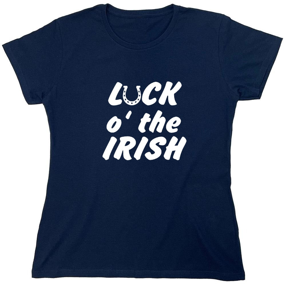 Funny T-Shirts design "LUCK IRISH - Womens"