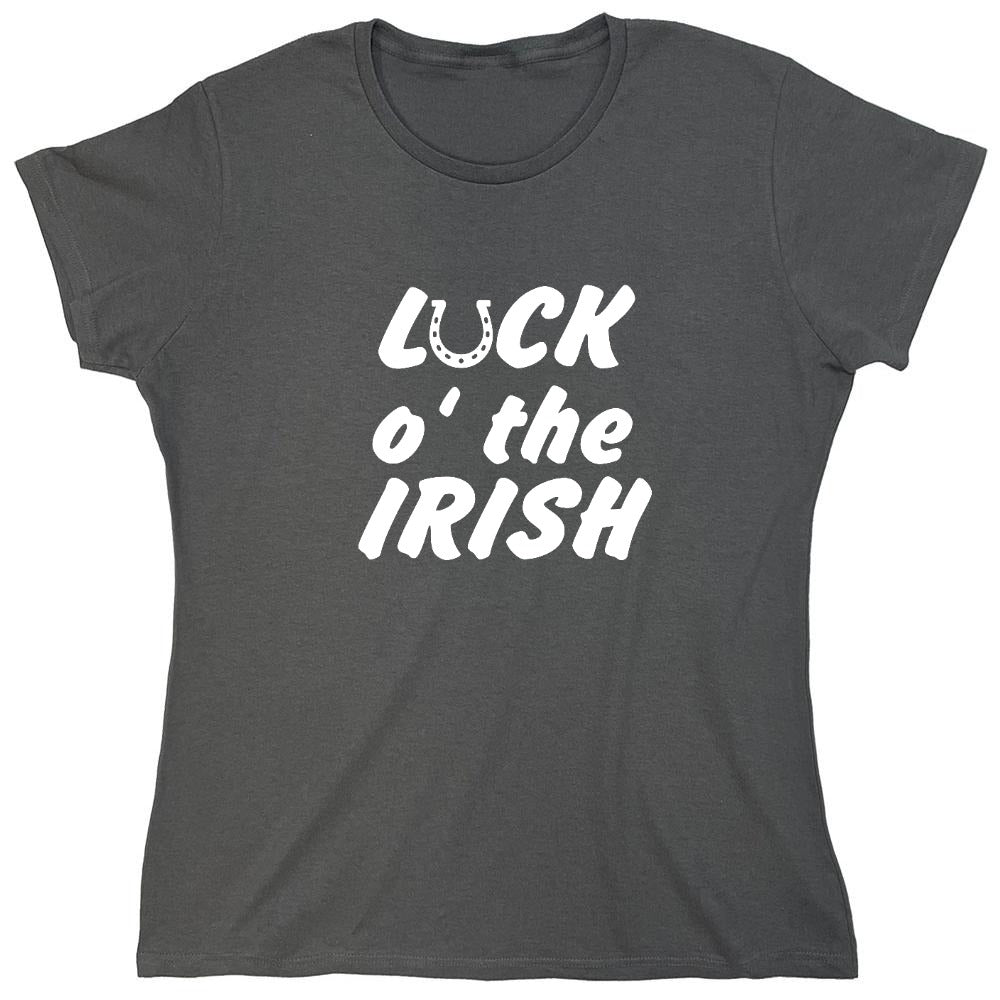 Funny T-Shirts design "LUCK IRISH - Womens"