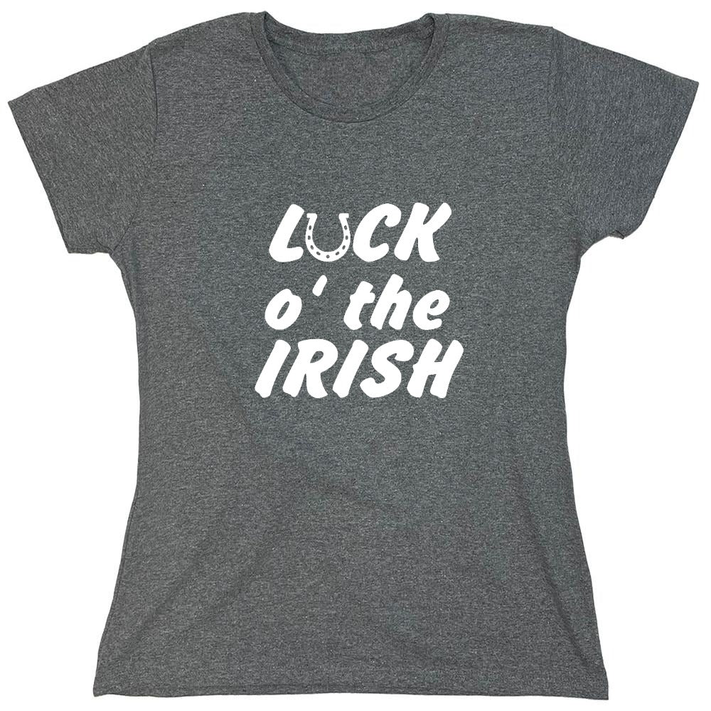 Funny T-Shirts design "LUCK IRISH - Womens"