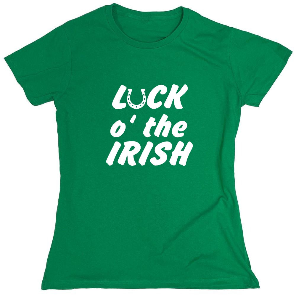 Funny T-Shirts design "LUCK IRISH - Womens"