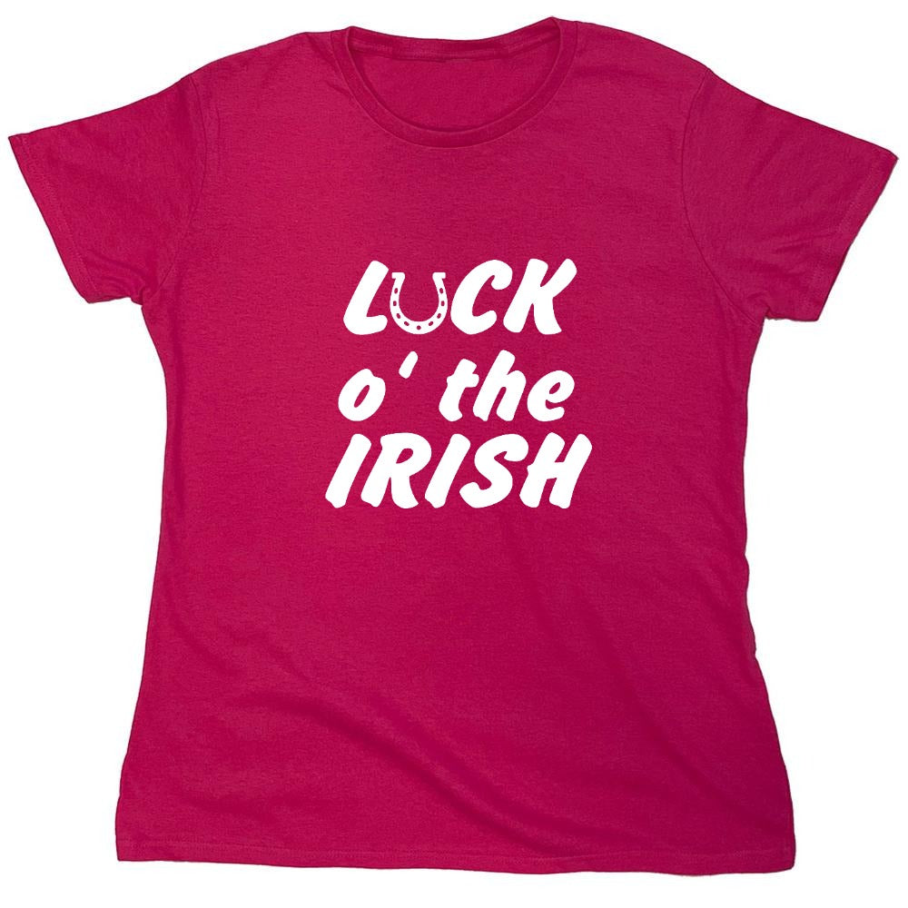 Funny T-Shirts design "LUCK IRISH - Womens"