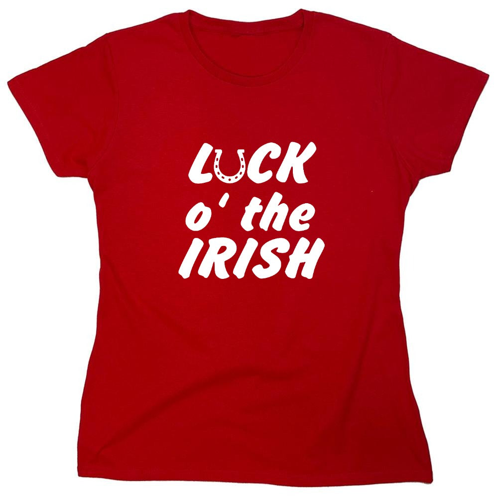 Funny T-Shirts design "LUCK IRISH - Womens"