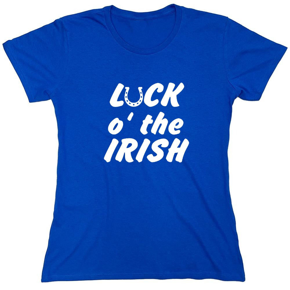 Funny T-Shirts design "LUCK IRISH - Womens"