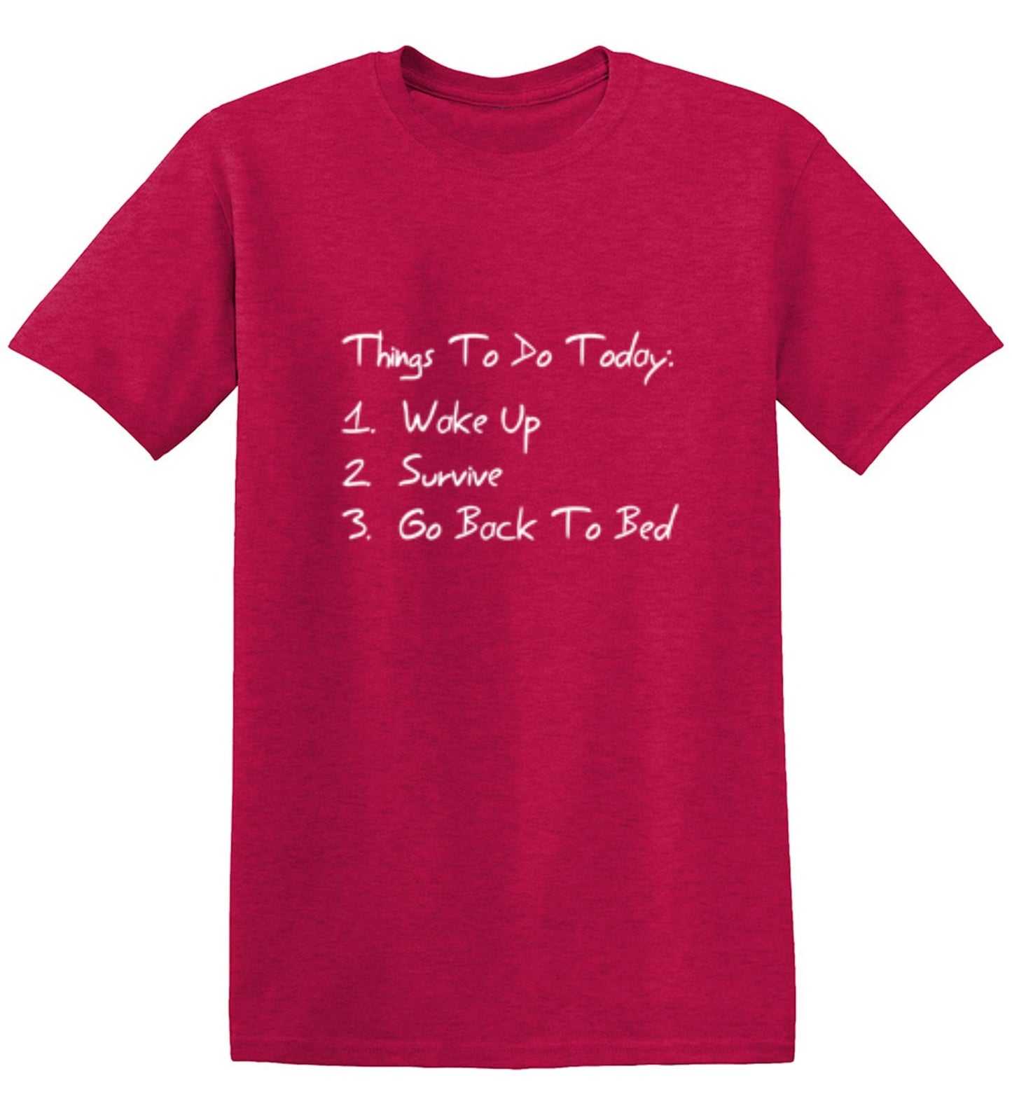Funny T-Shirts design "Things to Do Today - Ring Spun Tee"