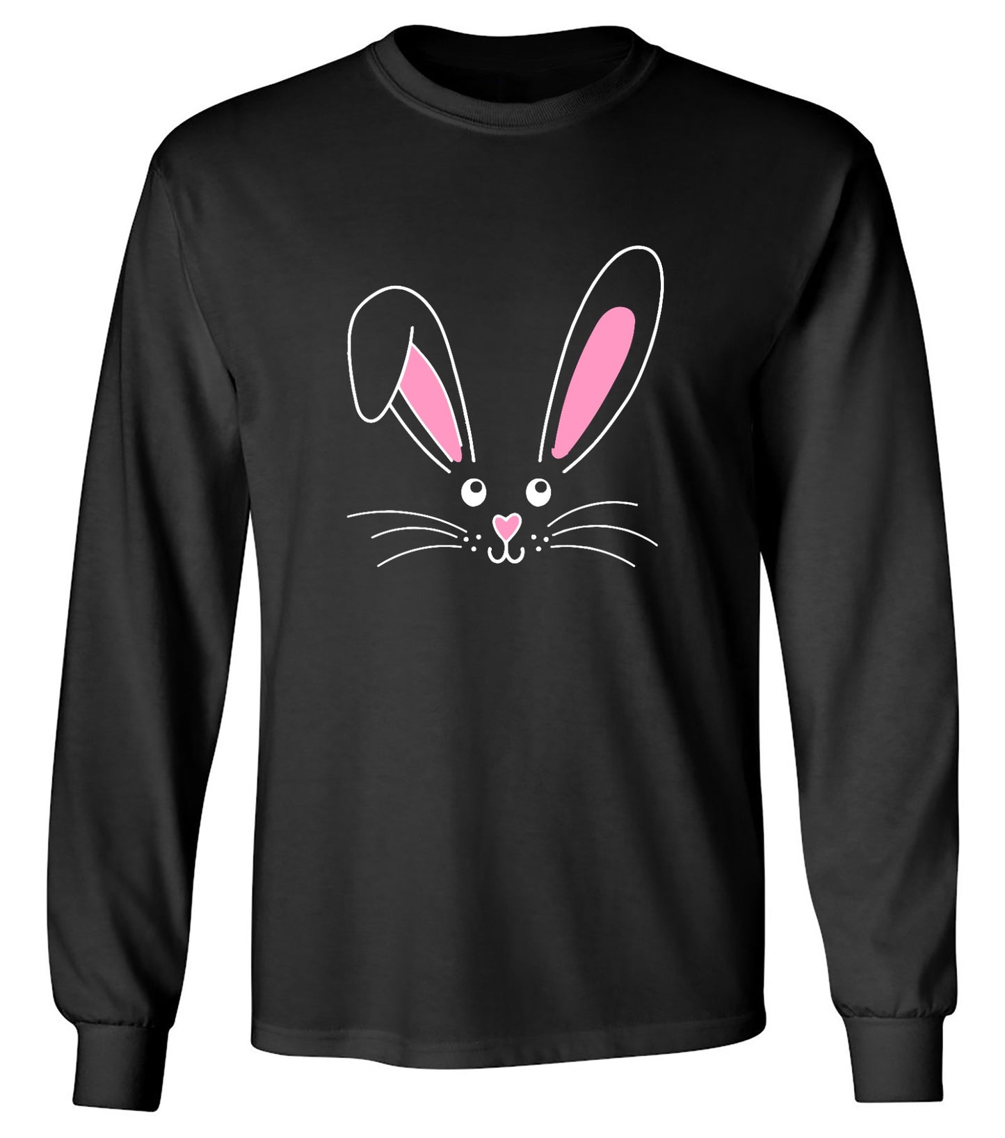 Funny T-Shirts design "Cute Bunny Shirt - Long Sleeve"