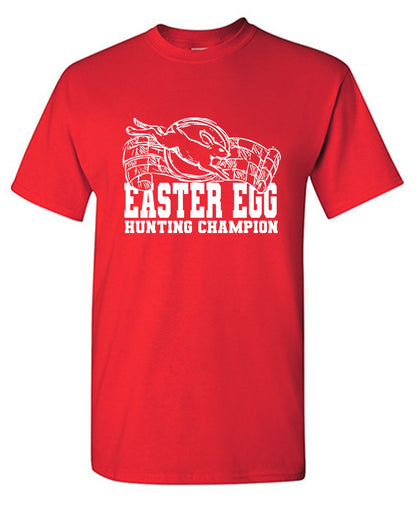 Funny T-Shirts design "Easter Egg Hunting Champion"