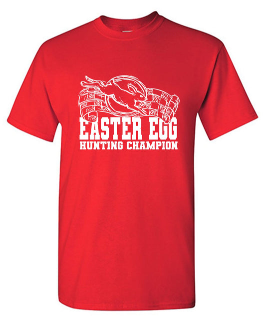 Funny T-Shirts design "Easter Egg Hunting Champion"