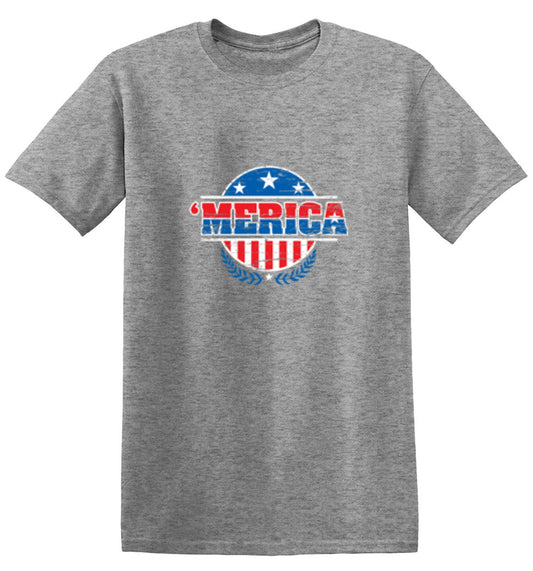 Funny T-Shirts design "MERICA! Patriotic T-Shirt!"