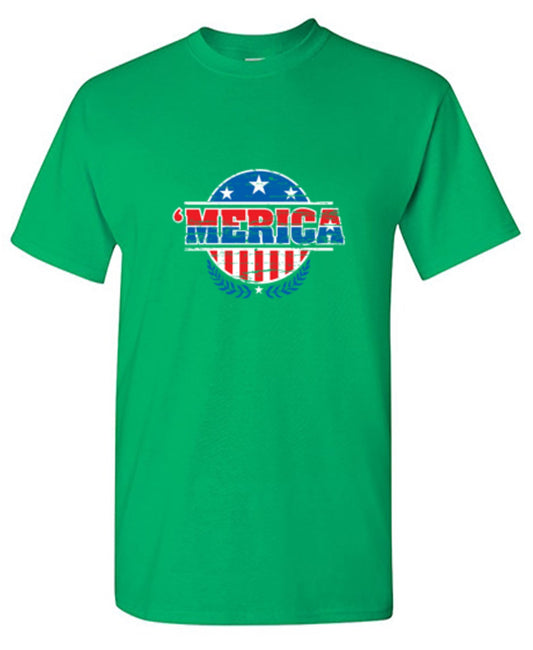 Funny T-Shirts design "MERICA! Patriotic T-Shirt!"