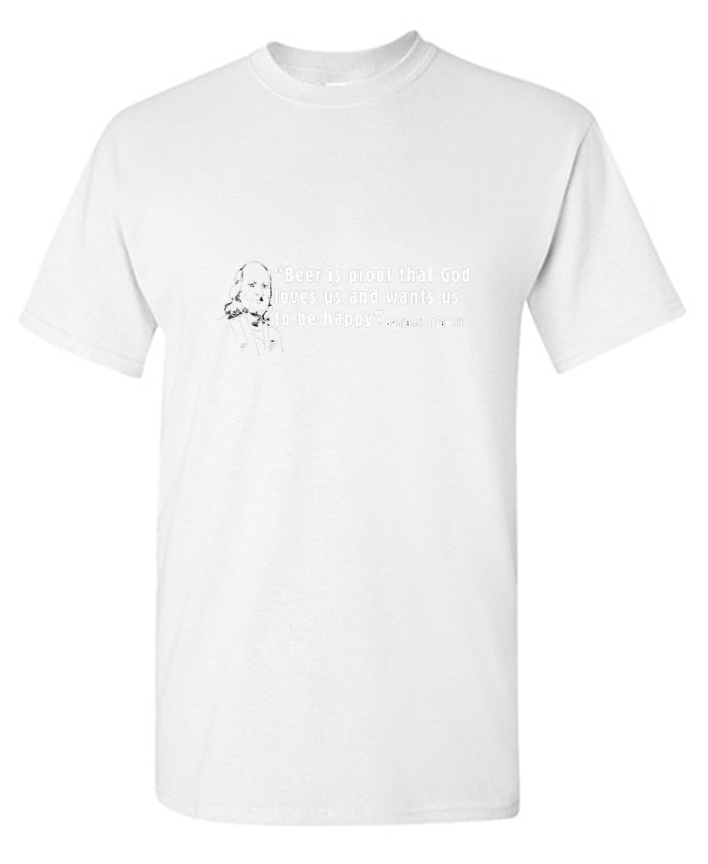 Funny T-Shirts design "Beer Is Proof That God Loves Us T-Shirt - Tall Tee"
