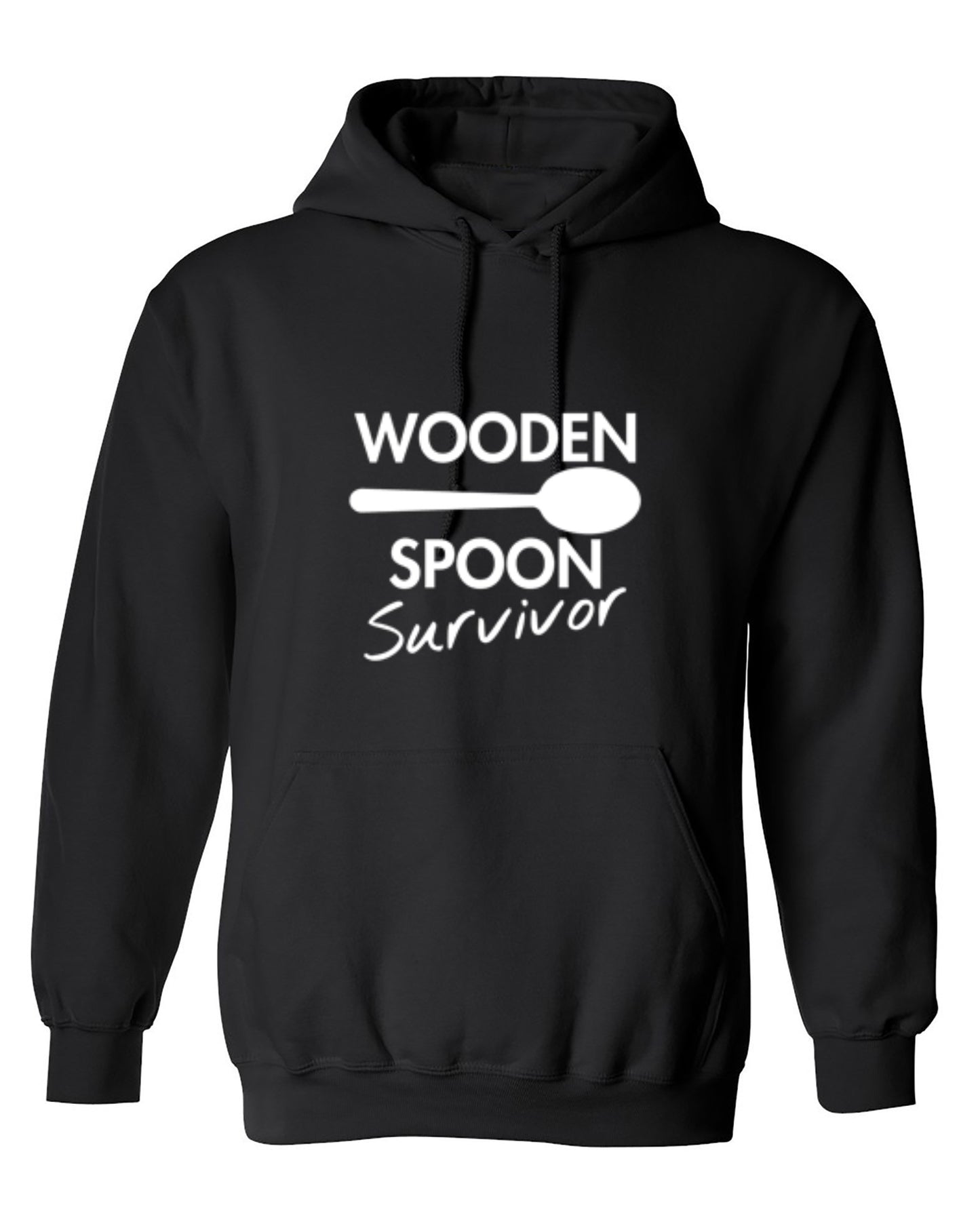 Funny T-Shirts design "Wooden Spoon Survivor - Hoodie"