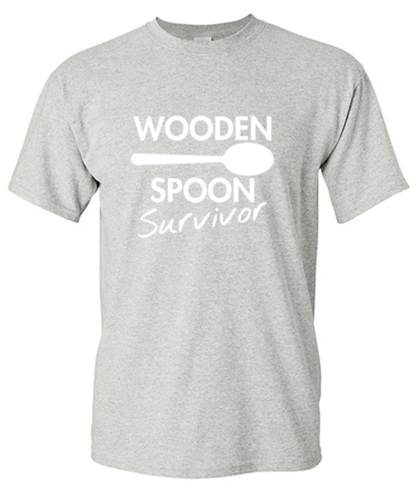 Funny T-Shirts design "Wooden Spoon Survivor"