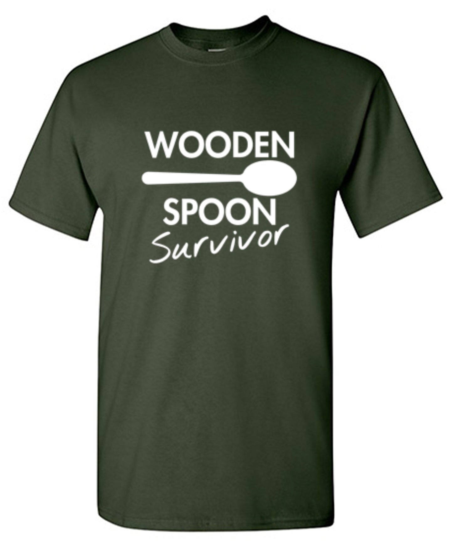Funny T-Shirts design "Wooden Spoon Survivor"