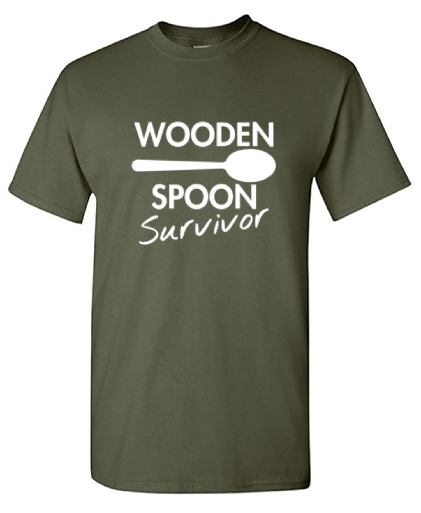 Funny T-Shirts design "Wooden Spoon Survivor"