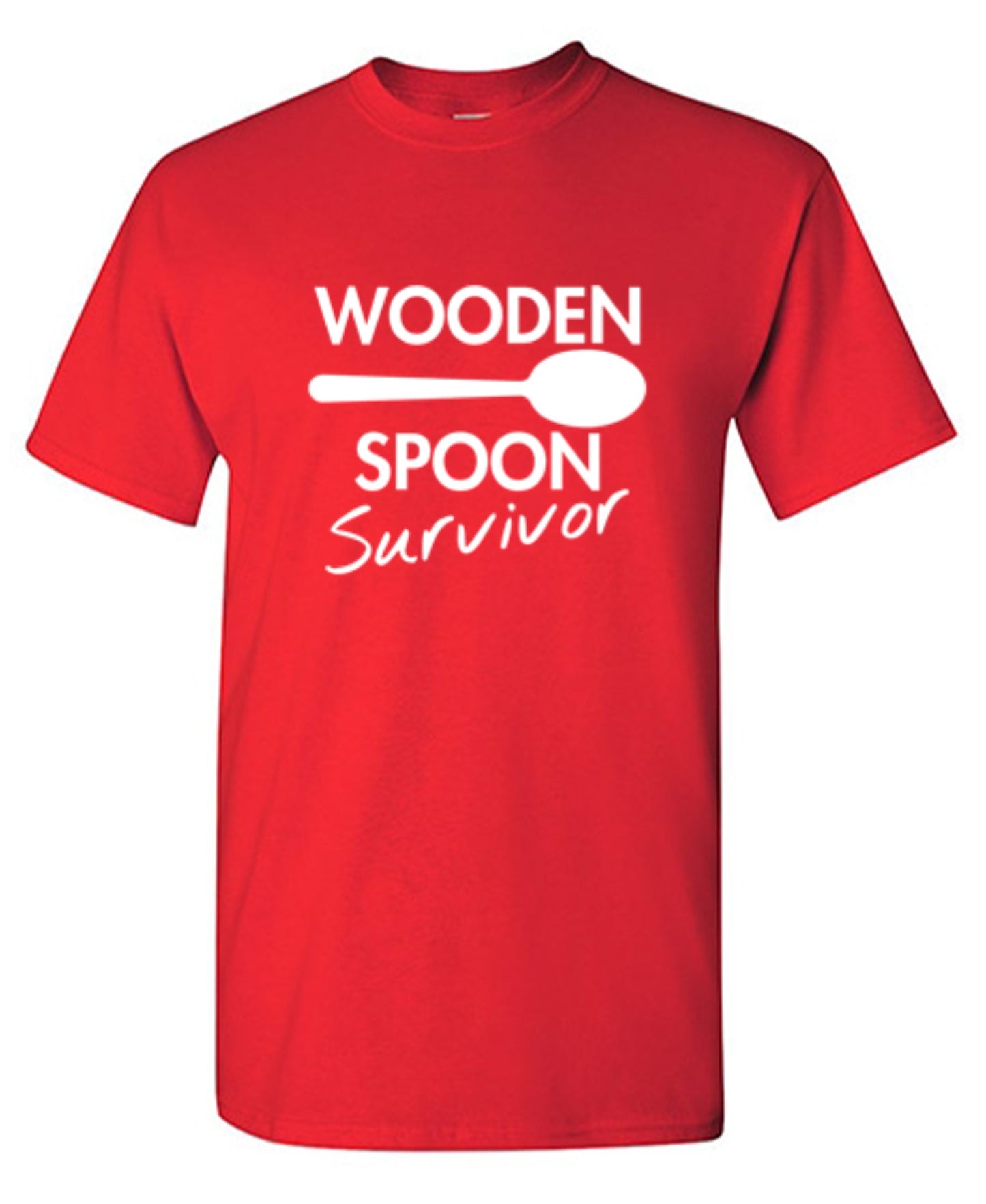 Funny T-Shirts design "Wooden Spoon Survivor"