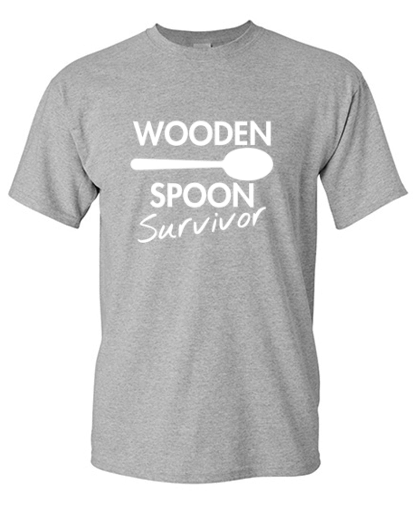 Funny T-Shirts design "Wooden Spoon Survivor"